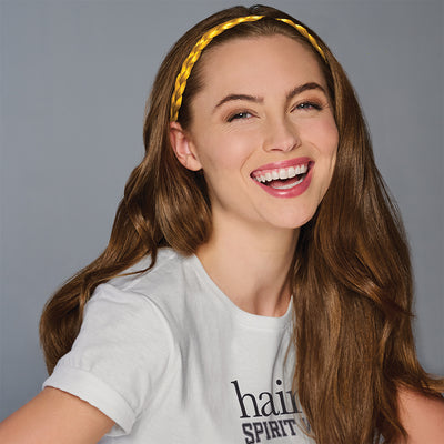 SPIRIT WEAR BRAID HEADBAND IN COLOR MAIZE 7406