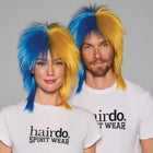 SPIRIT WEAR SPIKY SPIRIT WIG IN COLOR BLUE 285 & GOLD 1235