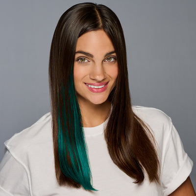 SPIRIT WEAR CLIP-IN COLOR HAIR EXTENSION IN COLOR GREEN 330
