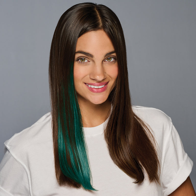 SPIRIT WEAR CLIP-IN COLOR HAIR EXTENSION IN COLOR GREEN 567