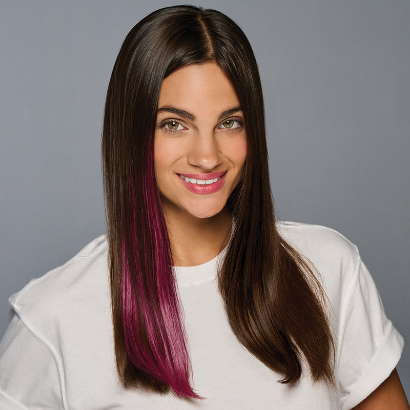 SPIRIT WEAR CLIP-IN COLOR HAIR EXTENSION IN COLOR MAROON 7421