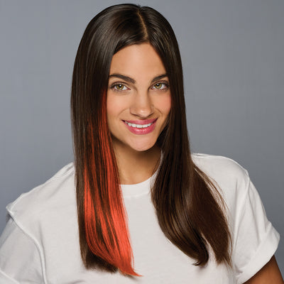 SPIRIT WEAR CLIP-IN COLOR HAIR EXTENSION IN COLOR ORANGE 172