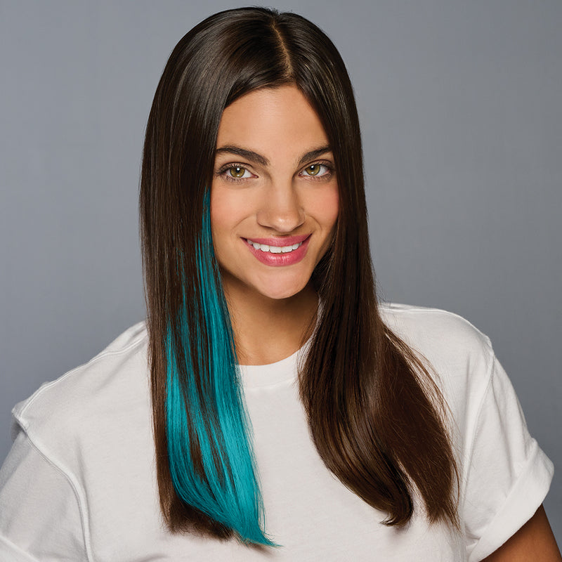 SPIRIT WEAR CLIP-IN COLOR HAIR EXTENSION IN COLOR TEAL 321