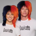 SPIRIT WEAR SPIKY SPIRIT WIG IN COLOR ORANGE 1655 & BLUE 289
 