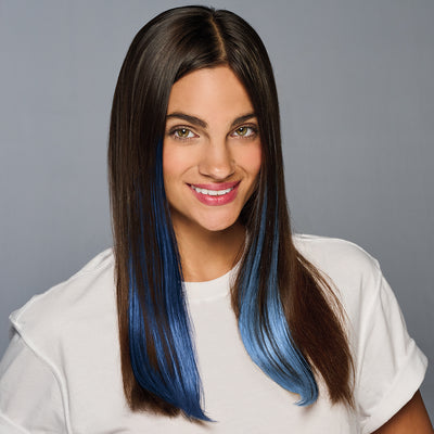 SPIRIT WEAR 2PC CLIP-IN COLOR HAIR EXTENSION IN COLOR BLUE 648 & BLUE 278