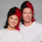 SPIRIT WEAR MVP MULLET WIG IN COLOR RED 187 & BLACK