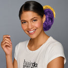 SPIRIT WEAR 2PC HAIR WRAP IN COLOR PURPLE 268 & GOLD 123