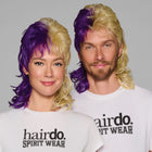 SPIRIT WEAR MVP MULLET WIG IN COLOR PURPLE 268 & GOLD 4525