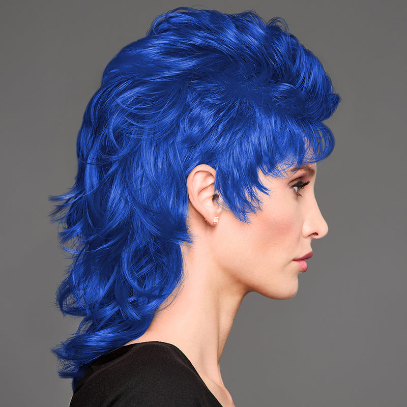SPIRIT WEAR MVP MULLET WIG IN COLOR BLUE 287