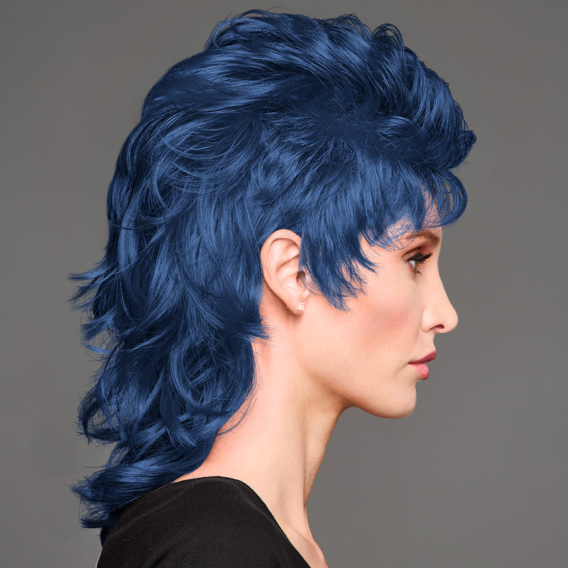SPIRIT WEAR MVP MULLET WIG IN COLOR BLUE 289