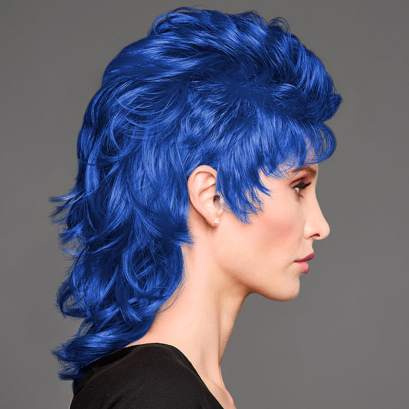 SPIRIT WEAR MVP MULLET WIG IN COLOR BLUE 293