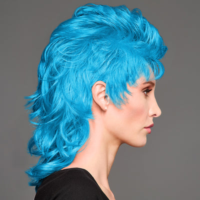 SPIRIT WEAR MVP MULLET WIG IN COLOR BLUE 298