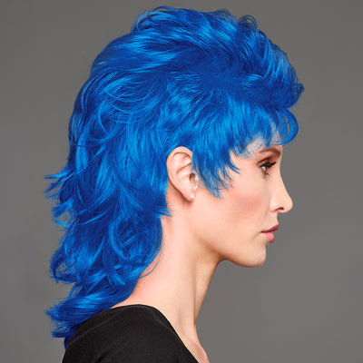 SPIRIT WEAR MVP MULLET WIG IN COLOR BLUE 300