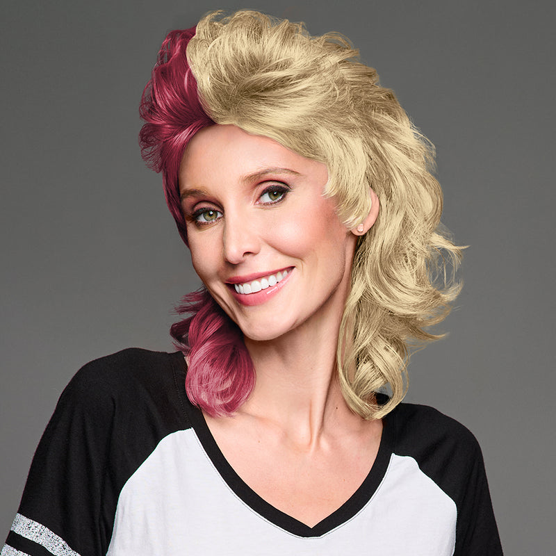 SPIRIT WEAR MVP MULLET WIG IN COLOR GARNET 195 & GOLD 7502