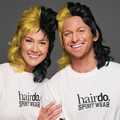 SPIRIT WEAR MVP MULLET WIG IN COLOR GOLD 10121 & BLACK