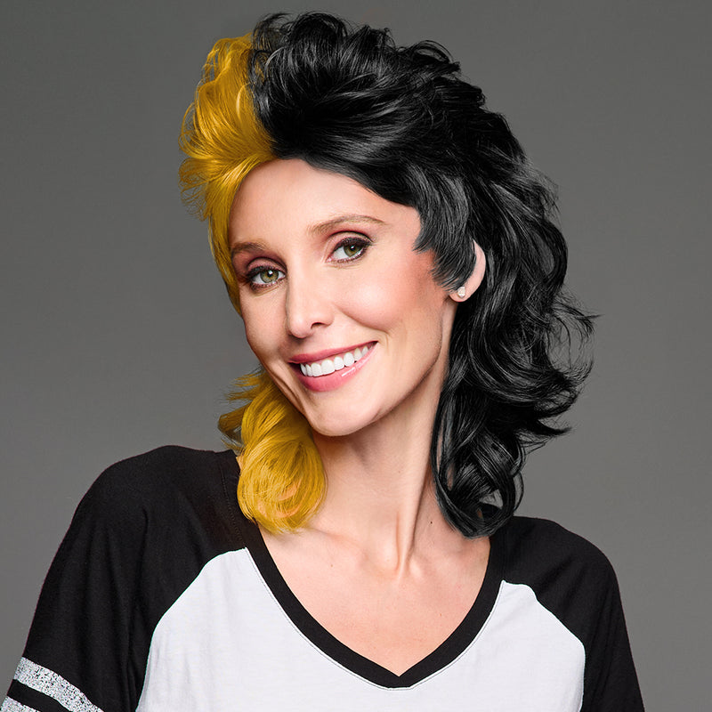 SPIRIT WEAR MVP MULLET WIG IN COLOR GOLD 124 & BLACK