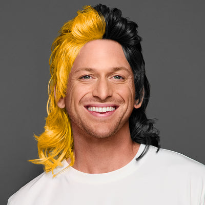 SPIRIT WEAR MVP MULLET WIG IN COLOR GOLD 124 & BLACK