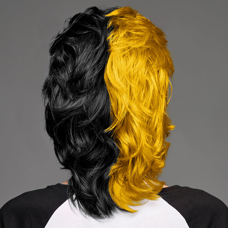 SPIRIT WEAR MVP MULLET WIG IN COLOR GOLD 124 & BLACK