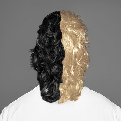 SPIRIT WEAR MVP MULLET WIG IN COLOR GOLD 7502 & BLACK