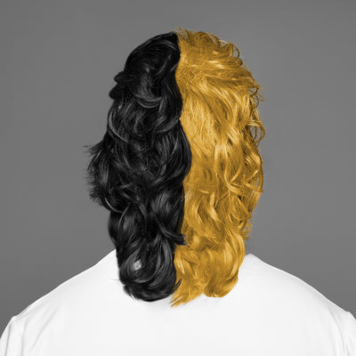 SPIRIT WEAR MVP MULLET WIG IN COLOR GOLD 8640 & BLACK
