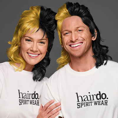 SPIRIT WEAR MVP MULLET WIG IN COLOR GOLD 8640 & BLACK