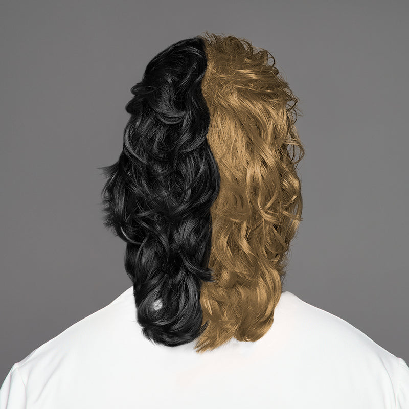 SPIRIT WEAR MVP MULLET WIG IN COLOR GOLD 873 & BLACK