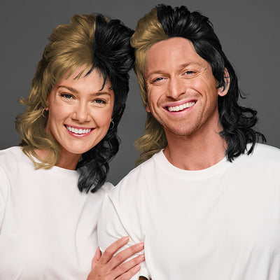 SPIRIT WEAR MVP MULLET WIG IN COLOR GOLD 873 & BLACK