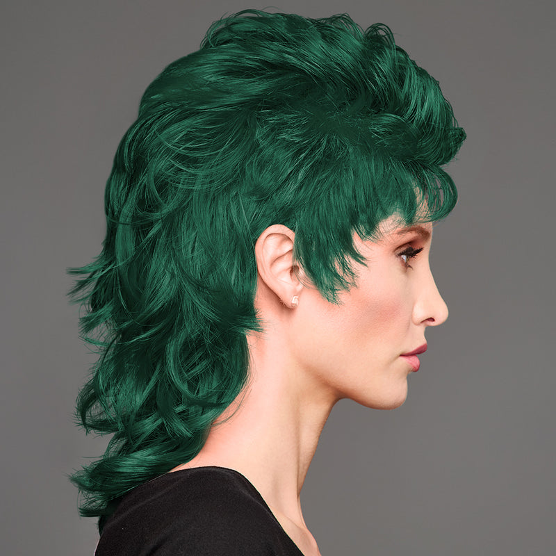 SPIRIT WEAR MVP MULLET WIG IN COLOR GREEN 567