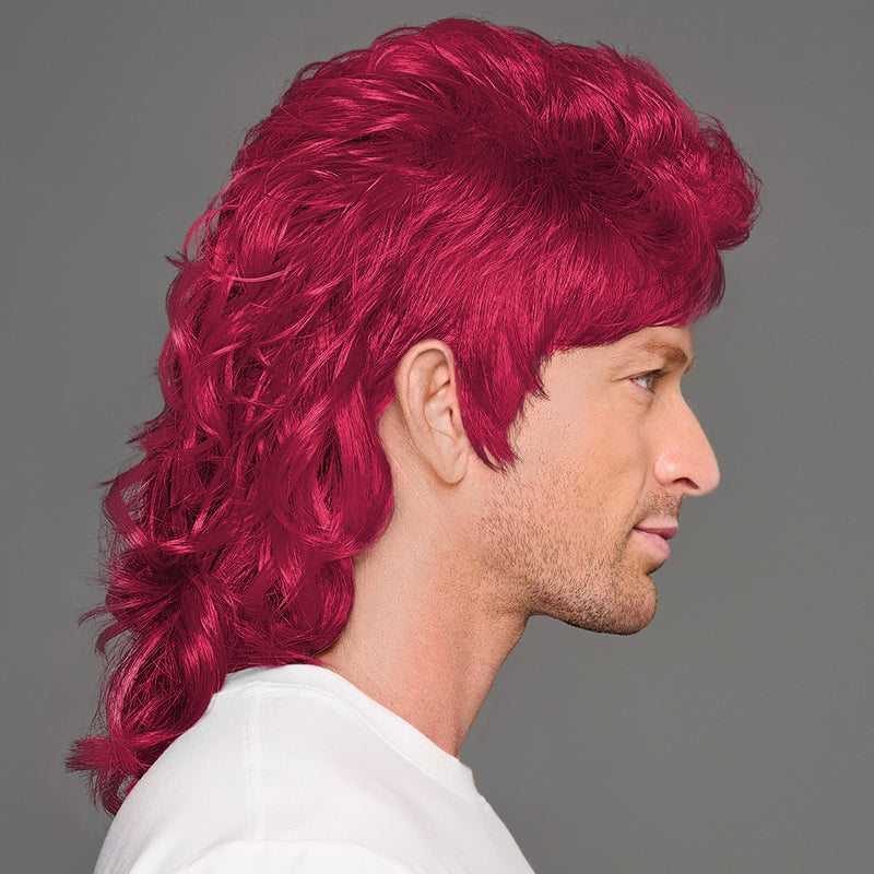 SPIRIT WEAR MVP MULLET WIG IN COLOR MAROON 208