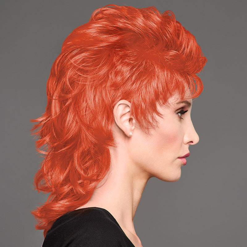SPIRIT WEAR MVP MULLET WIG IN COLOR ORANGE 7417