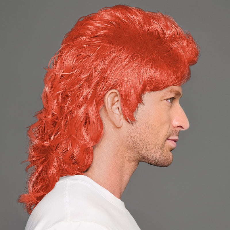 SPIRIT WEAR MVP MULLET WIG IN COLOR ORANGE 7417