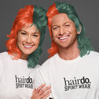 SPIRIT WEAR MVP MULLET WIG IN COLOR ORANGE 1665 & GREEN 3435