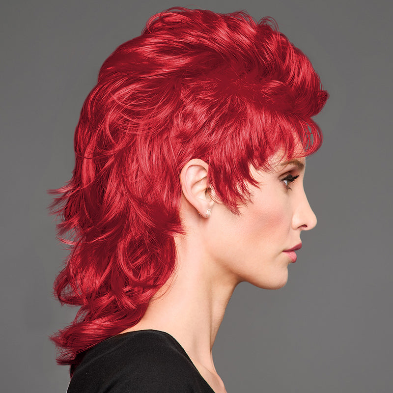 SPIRIT WEAR MVP MULLET WIG IN COLOR RED 1797