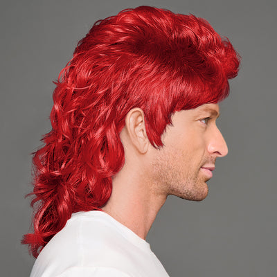 SPIRIT WEAR MVP MULLET WIG IN COLOR RED 1797