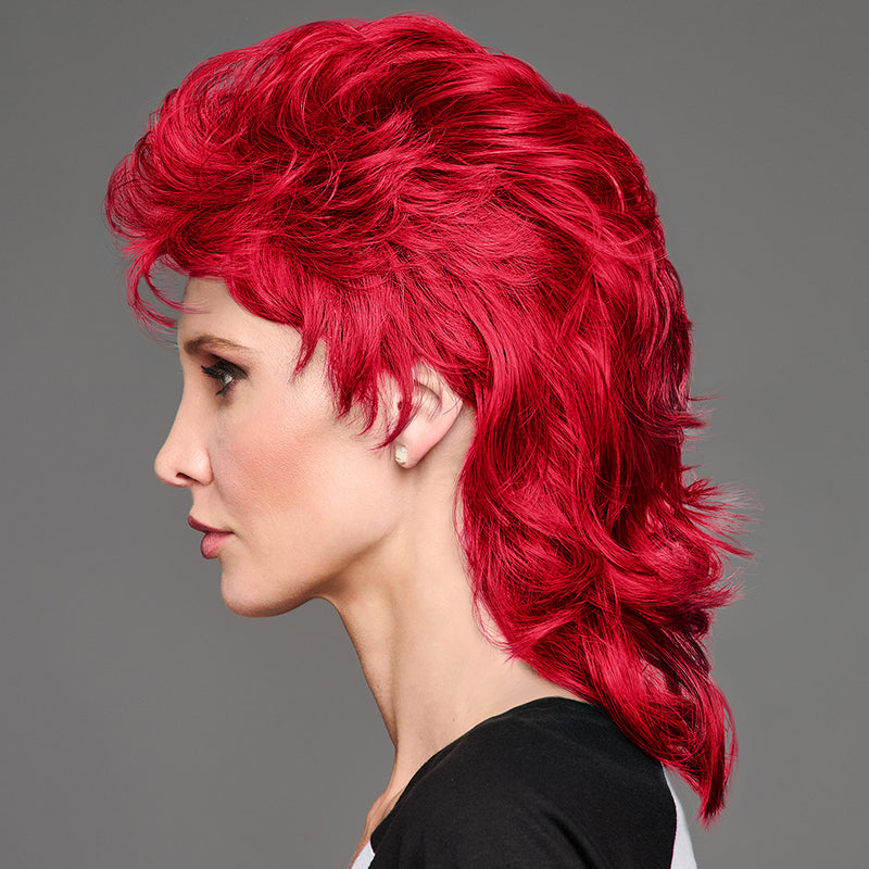 SPIRIT WEAR MVP MULLET WIG IN COLOR RED 186