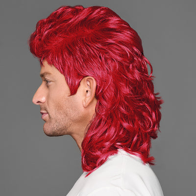 SPIRIT WEAR MVP MULLET WIG IN COLOR RED 186