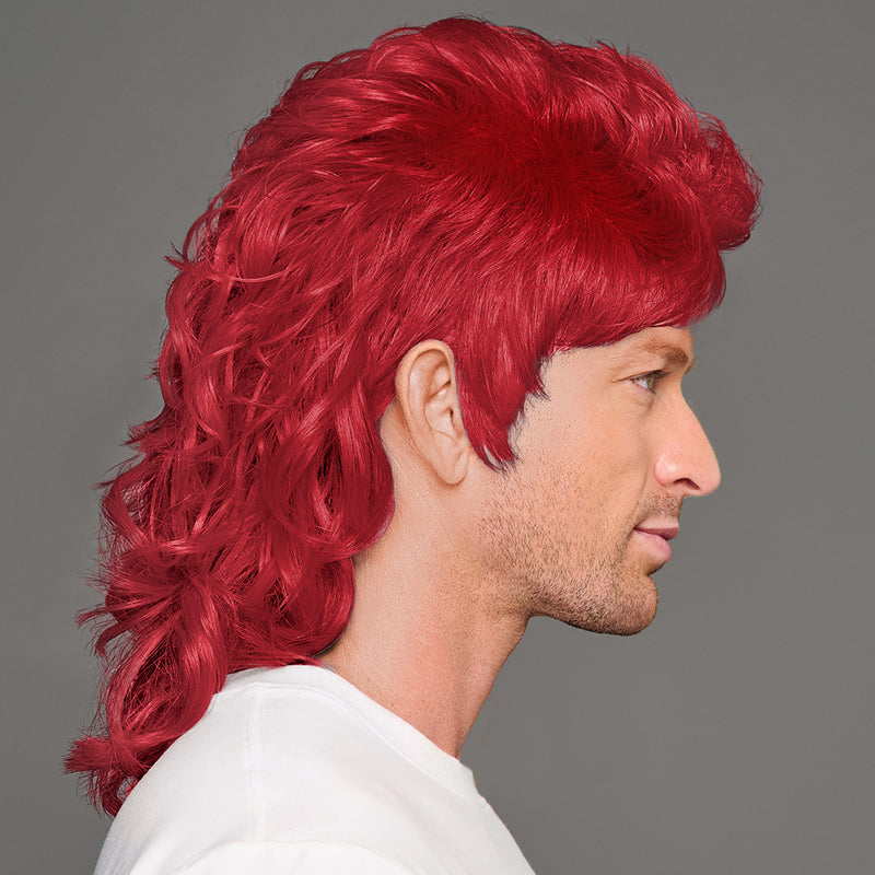 SPIRIT WEAR MVP MULLET WIG IN COLOR RED 200