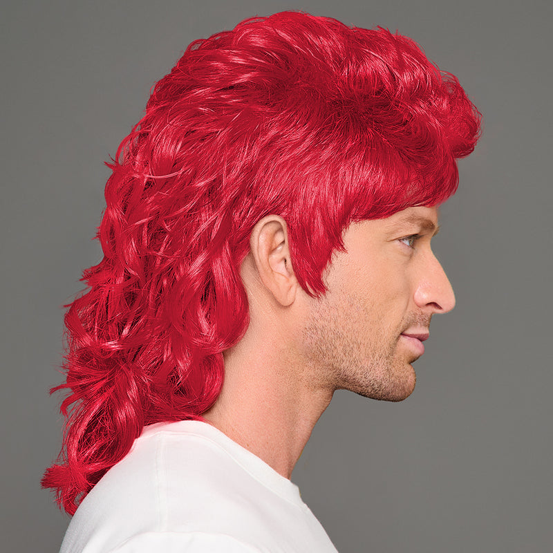 SPIRIT WEAR MVP MULLET WIG IN COLOR RED 201