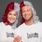 SPIRIT WEAR MVP MULLET WIG IN COLOR RED 201 & CREAM 663