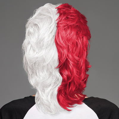SPIRIT WEAR MVP MULLET WIG IN COLOR RED 201 & WHITE