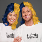 SPIRIT WEAR MVP MULLET WIG IN COLOR BLUE 281 & GOLD 124