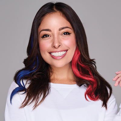 SPIRIT WEAR 2PC WAVY CLIP-IN COLOR HAIR EXTENSION IN COLOR RED 2758 & RED 187