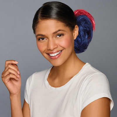 SPIRIT WEAR 2PC HAIR WRAP IN COLOR BLUE 2758 & RED 187