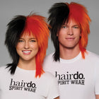 SPIRIT WEAR MVP MULLET WIG IN COLOR ORANGE 1655 & BLACK