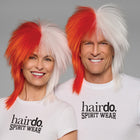 SPIRIT WEAR SPIKY SPIRIT WIG IN COLOR ORANGE 2028 & WHITE