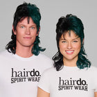 SPIRIT WEAR MVP MULLET WIG IN COLOR GREEN 316 & BLACK