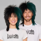 SPIRIT WEAR SPIKY SPIRIT WIG IN COLOR GREEN 316 & BLACK