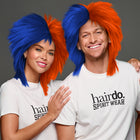 SPIRIT WEAR SPIKY SPIRIT WIG IN COLOR BLUE 287 & ORANGE 172