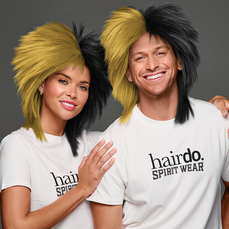 SPIRIT WEAR SPIKY SPIRIT WIG IN COLOR GOLD 10121 & BLACK