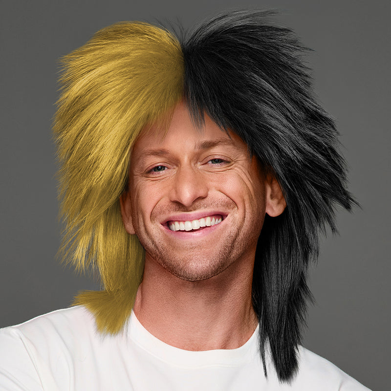 SPIRIT WEAR SPIKY SPIRIT WIG IN COLOR GOLD 10121 & BLACK
